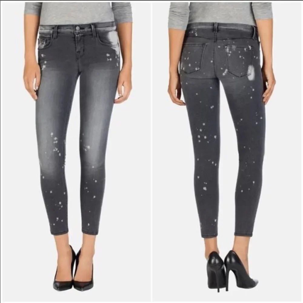 J BRAND | Outsider Paint Splatter Skinny Jeans 26